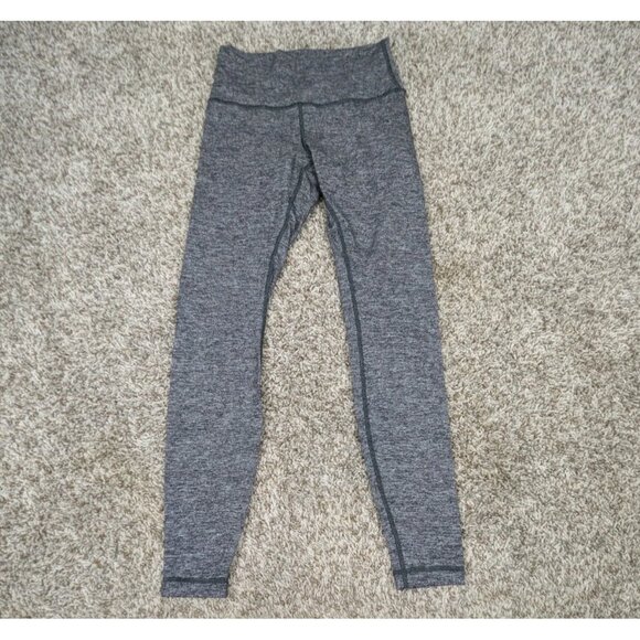 Lululemon Wunder Under Hi-Rise Tights 28" Women's Size 6 Heather Grey Gym - Picture 1 of 7